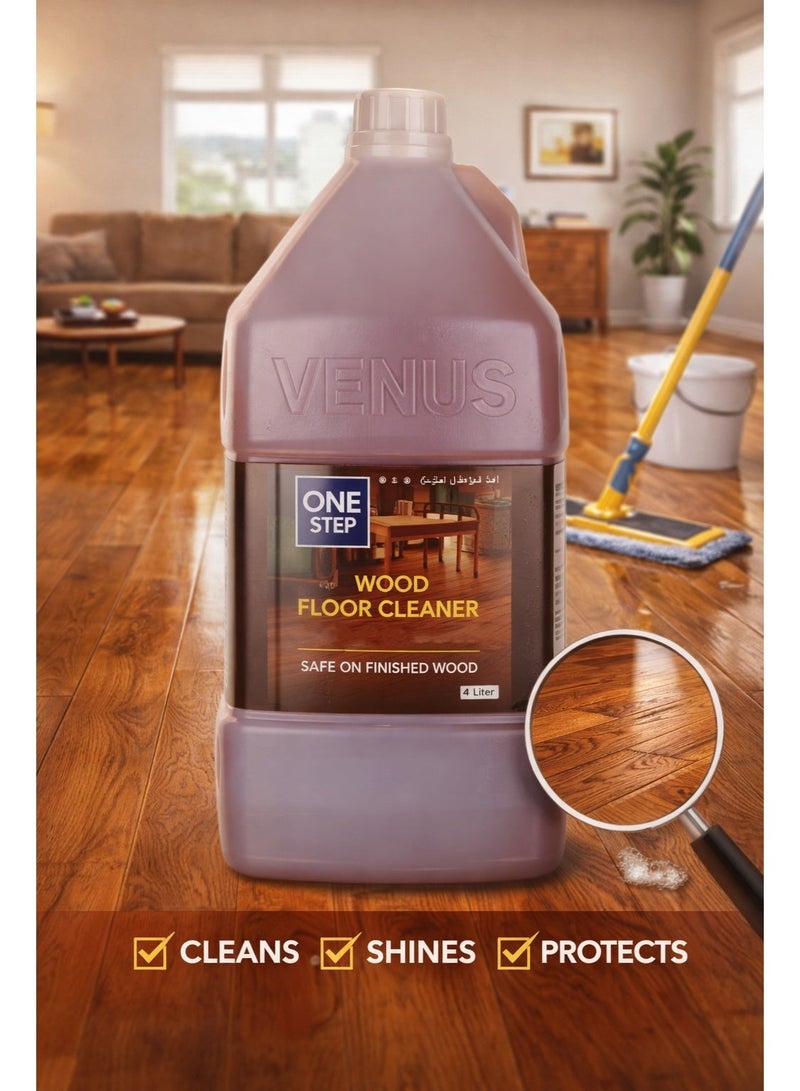 فينوس منظف الارضيات الخشبية ( الباركيه) برائحة منعشة 4 لتر - Image 4